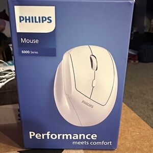 Philips White Wireless Mouse